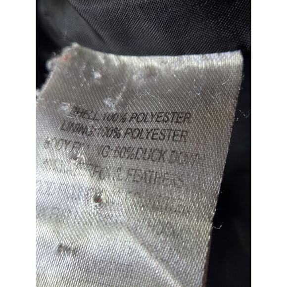 Vtg Calvin Klein Down Hooded Puffer Winter Jacket Sz M Holiday Preppy Outdoor - Picture 8 of 10